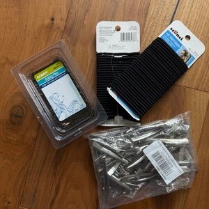 NWT Hair Accessories Bundle • Bobby Pins, Hair Ties & Metal Alligator Clips